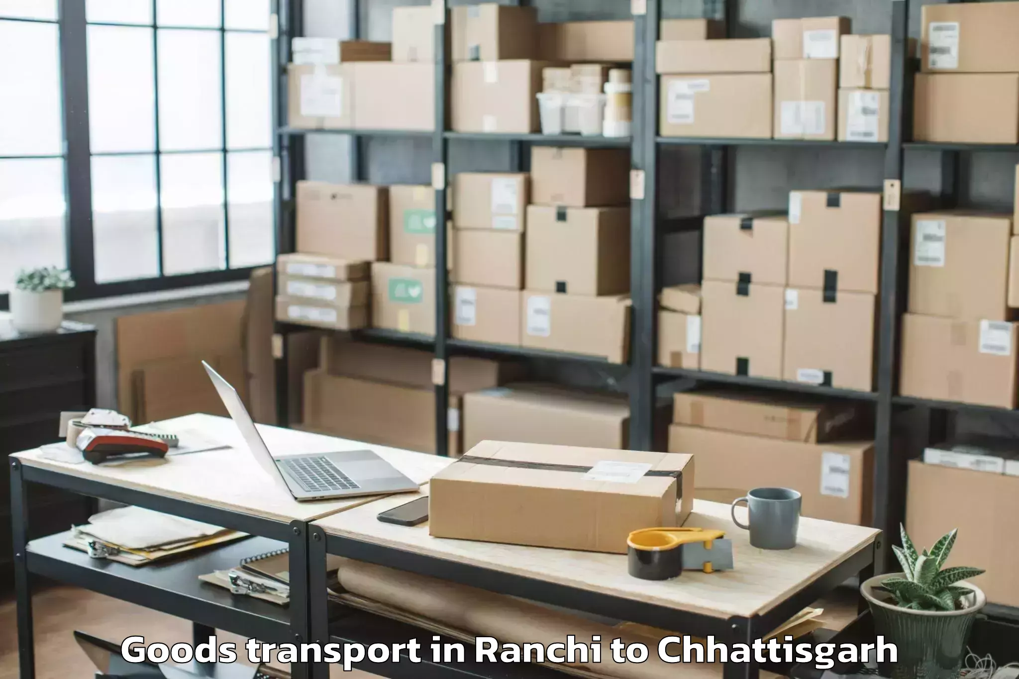 Reliable Ranchi to Dr Cv Raman University Bilaspu Goods Transport